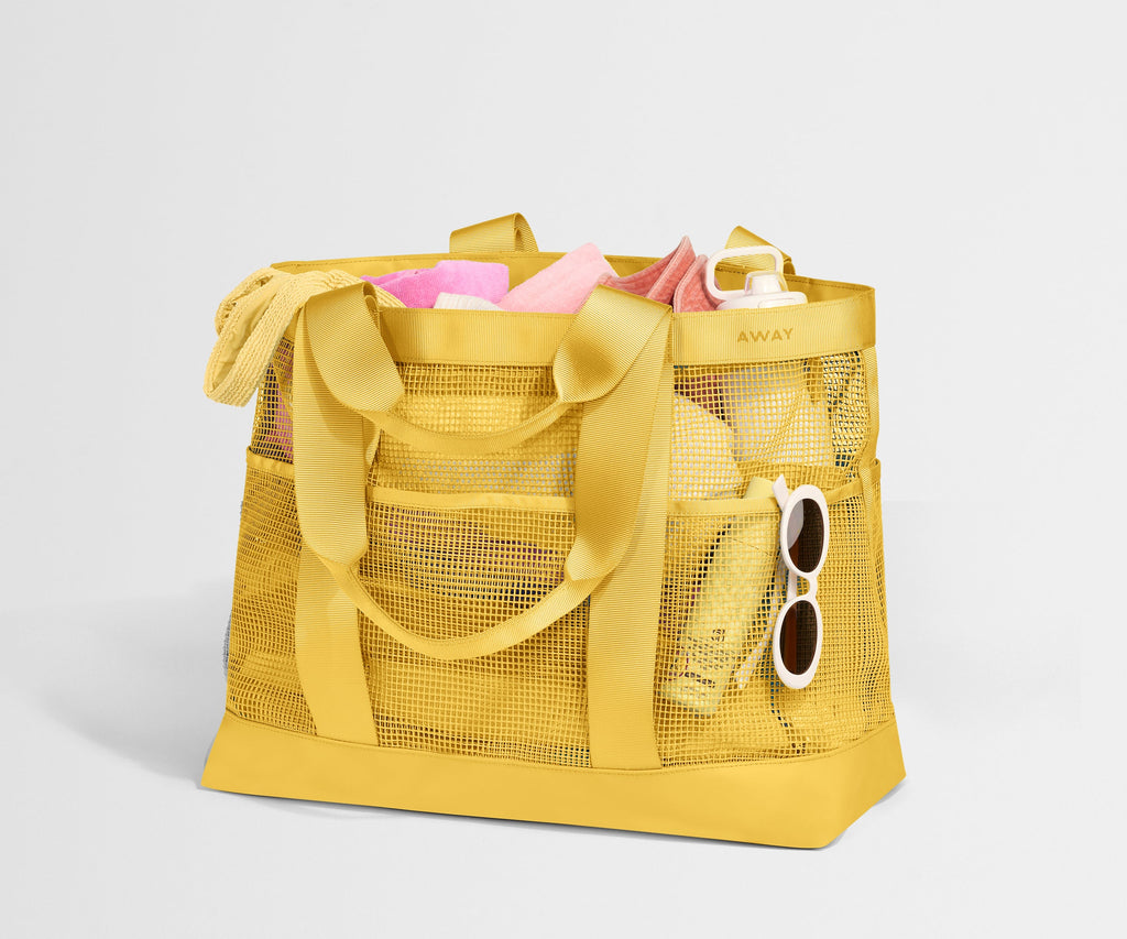 Away Beach Tote Tote Bag - Golden Hour Yellow