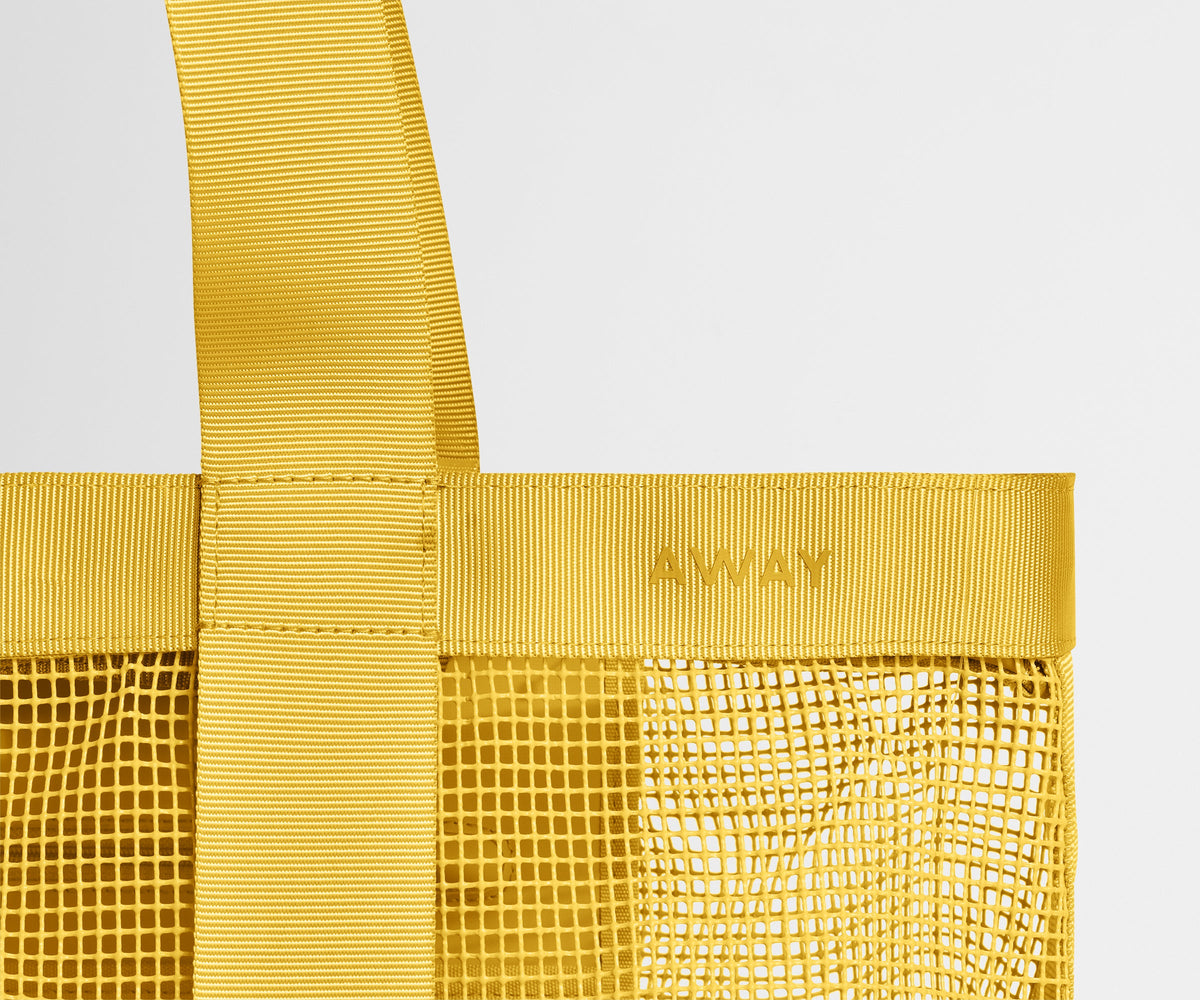 Away Beach Tote Tote Bag - Golden Hour Yellow