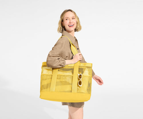 Away Beach Tote Tote Bag - Golden Hour Yellow