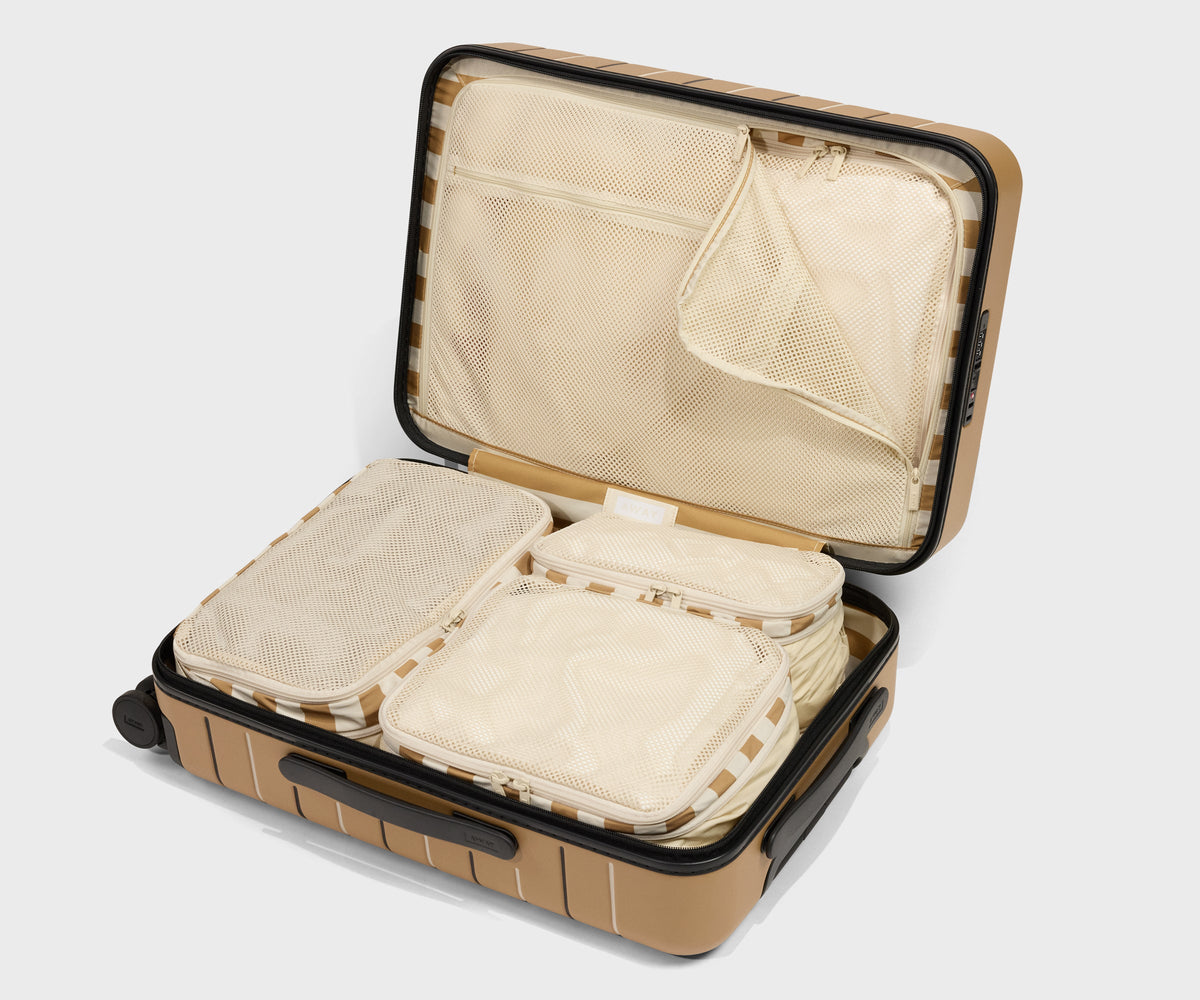 Away Compression Packing Cubes in Tide Line Stripe
