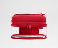Away Clear Cosmetic Case Toiletry Bag - Cherry Red
