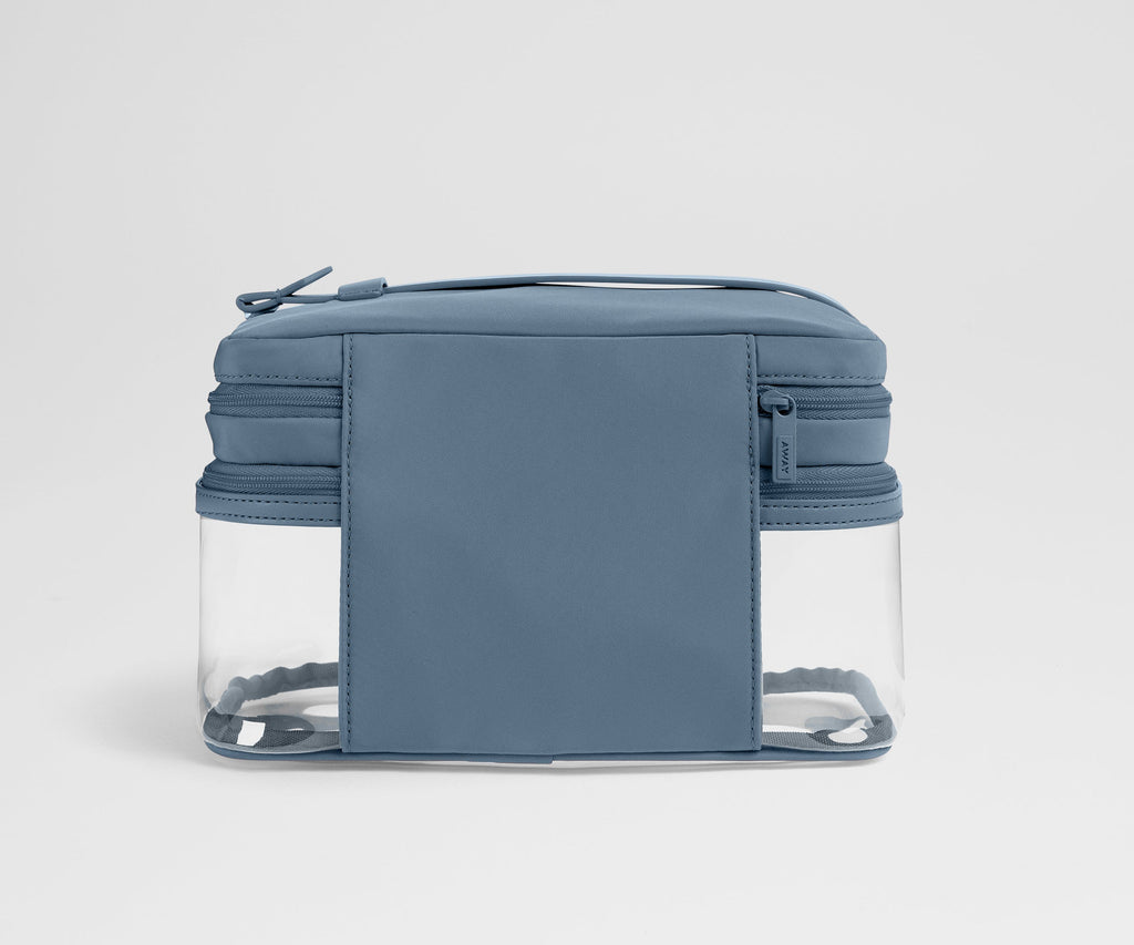 Away Clear Cosmetic Case Toiletry Bag - Coast Blue