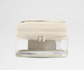 Away Clear Cosmetic Case Toiletry Bag - Salt White
