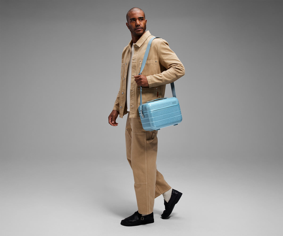Away The Train Case Toiletry Bag - Galaxy Blue