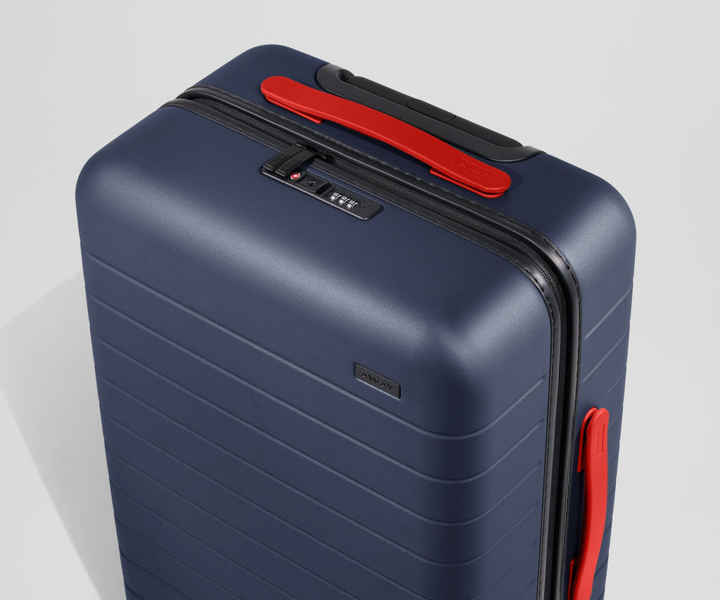 Away Custom Handle Set Suitcase - Cherry Red