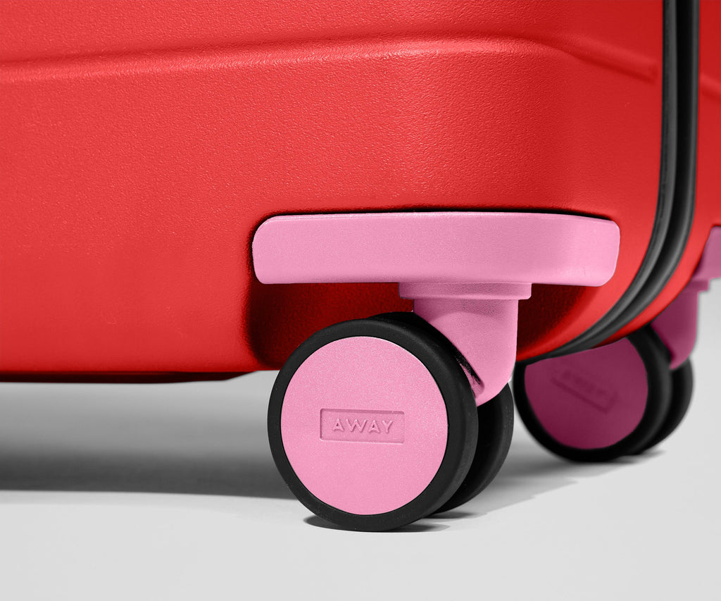Away Custom Carry-On Wheel Set Suitcase - Peony Pink