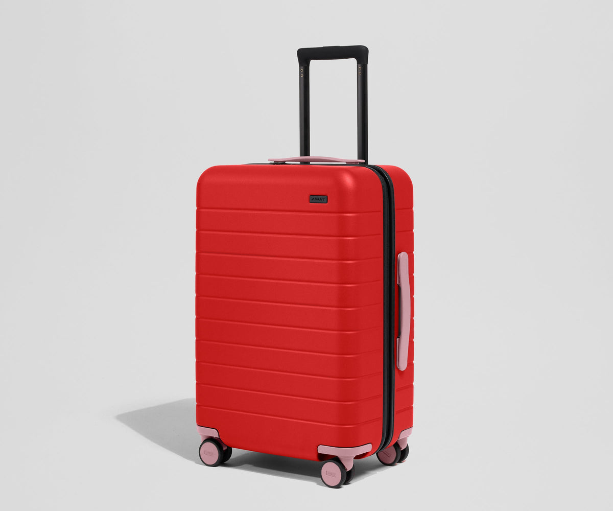 Away Custom Carry-On Wheel Set Suitcase - Peony Pink