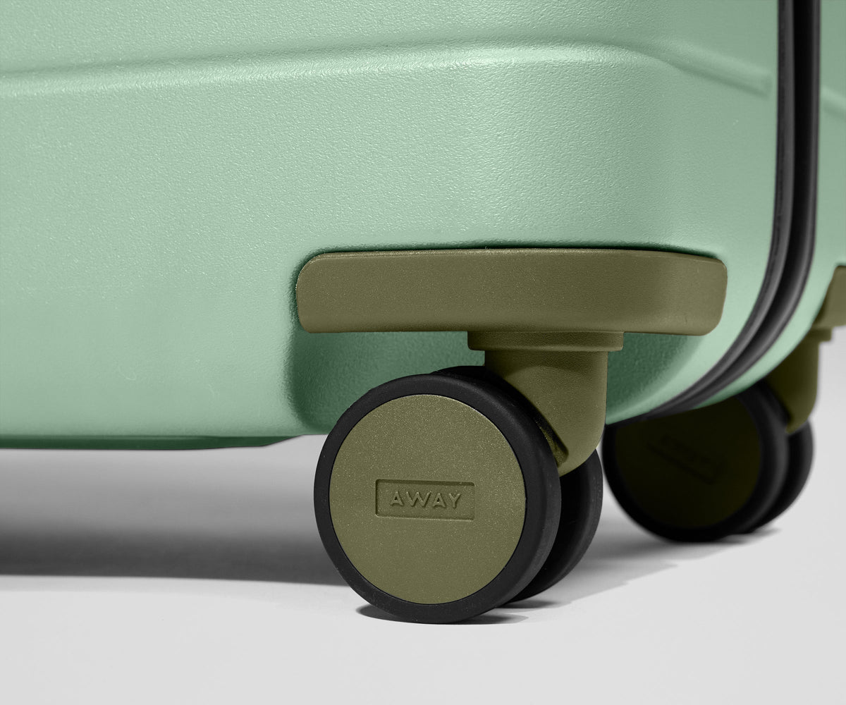 Away Custom Carry-On Wheel Set Suitcase - Olive Green