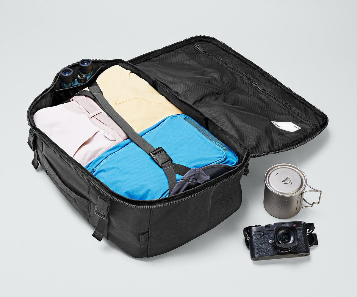 Away Active Convertible Backpack 45L in Jet Black