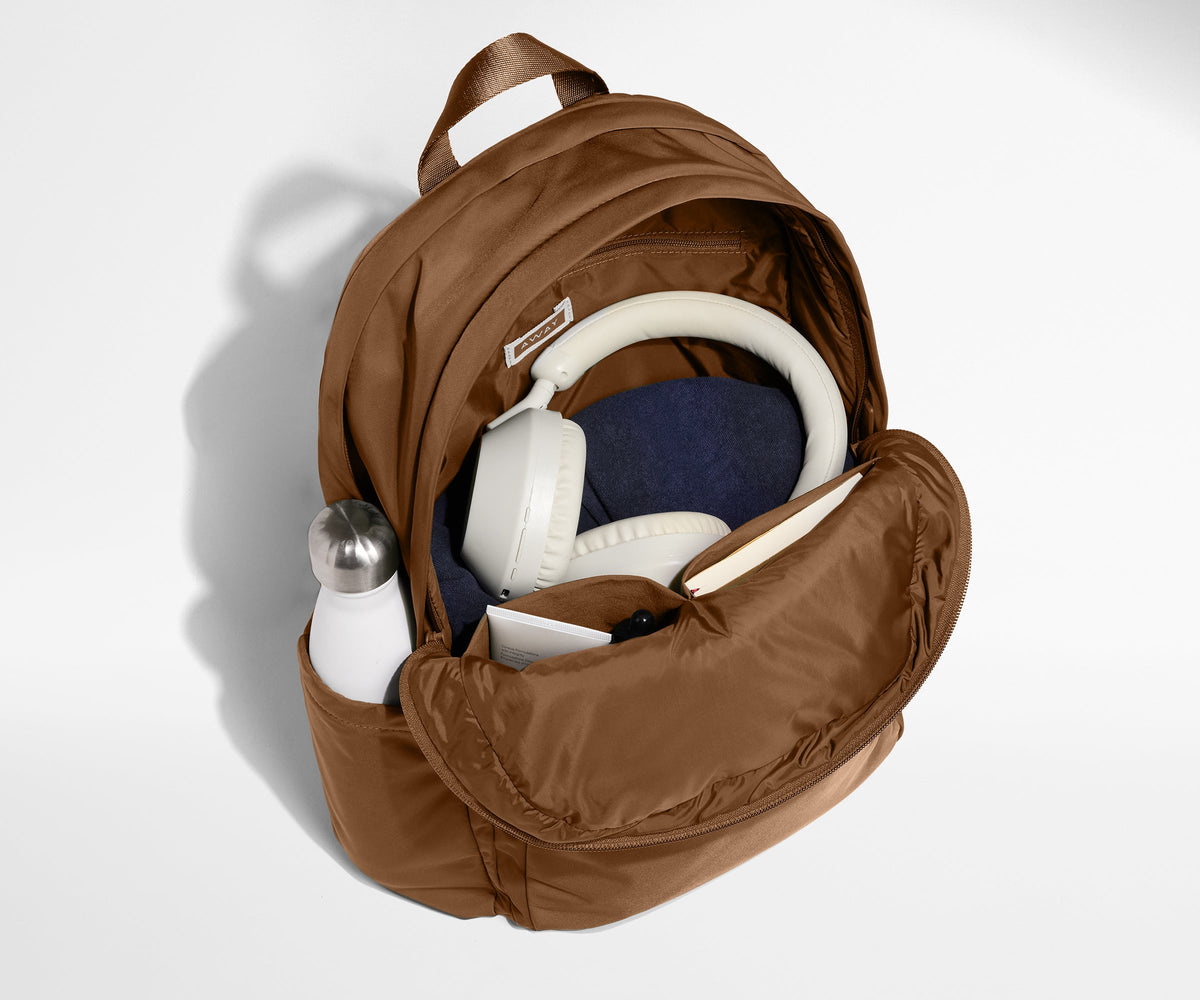 Away Large Featherlight Backpack in Amaro Brown