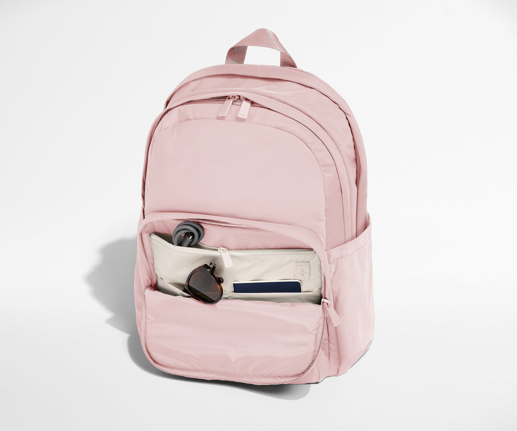 Away Large Featherlight Backpack in Blush Pink