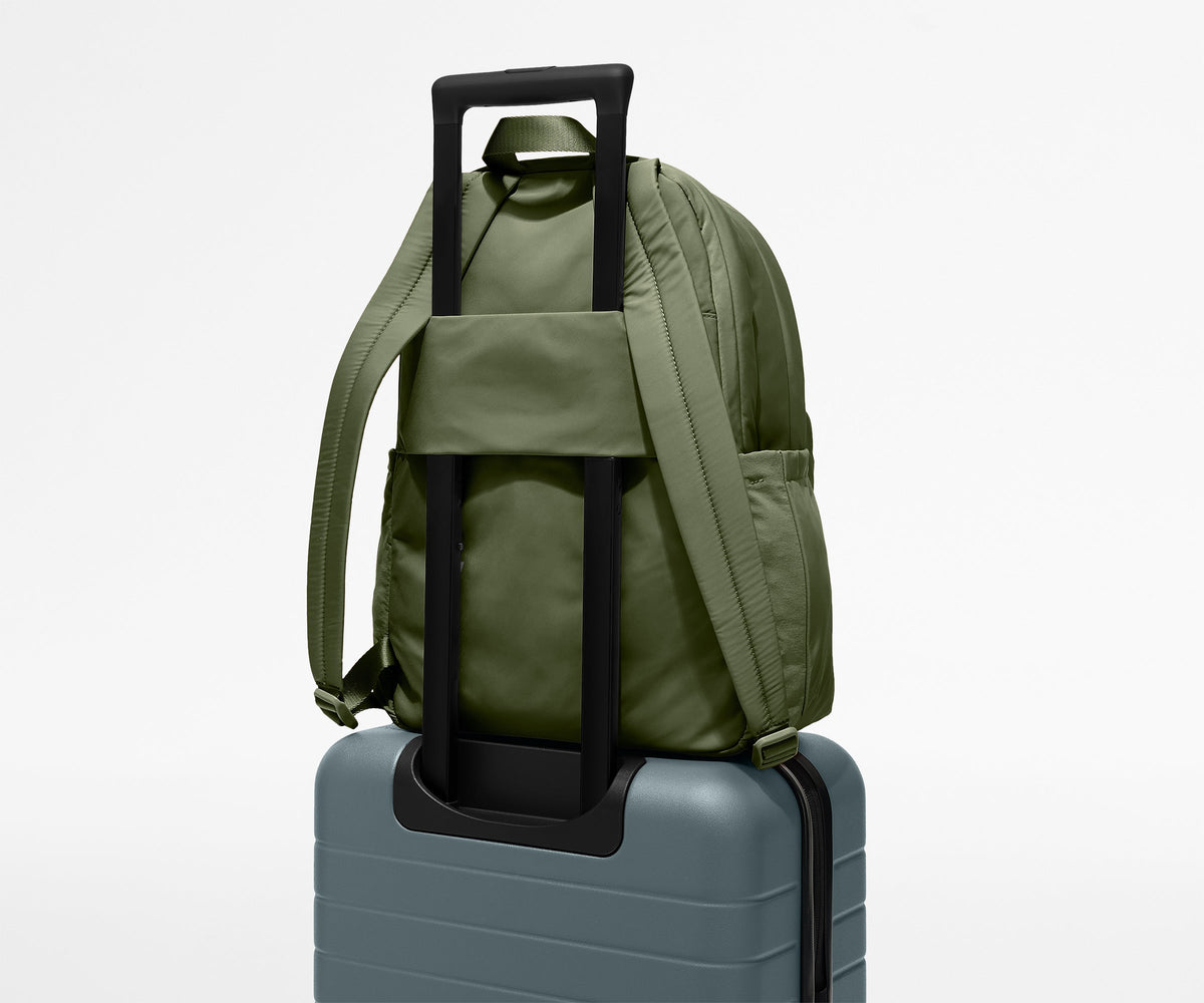Away Large Featherlight Backpack in Olive Green