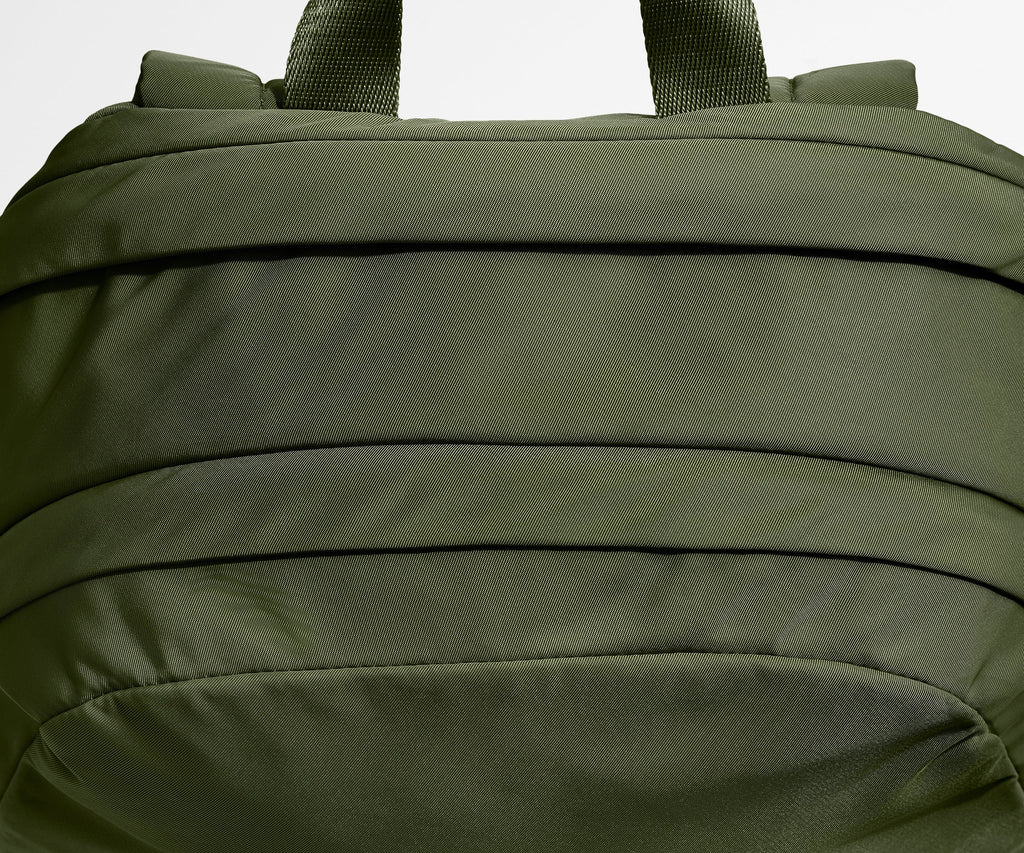 Away Large Featherlight Backpack in Olive Green