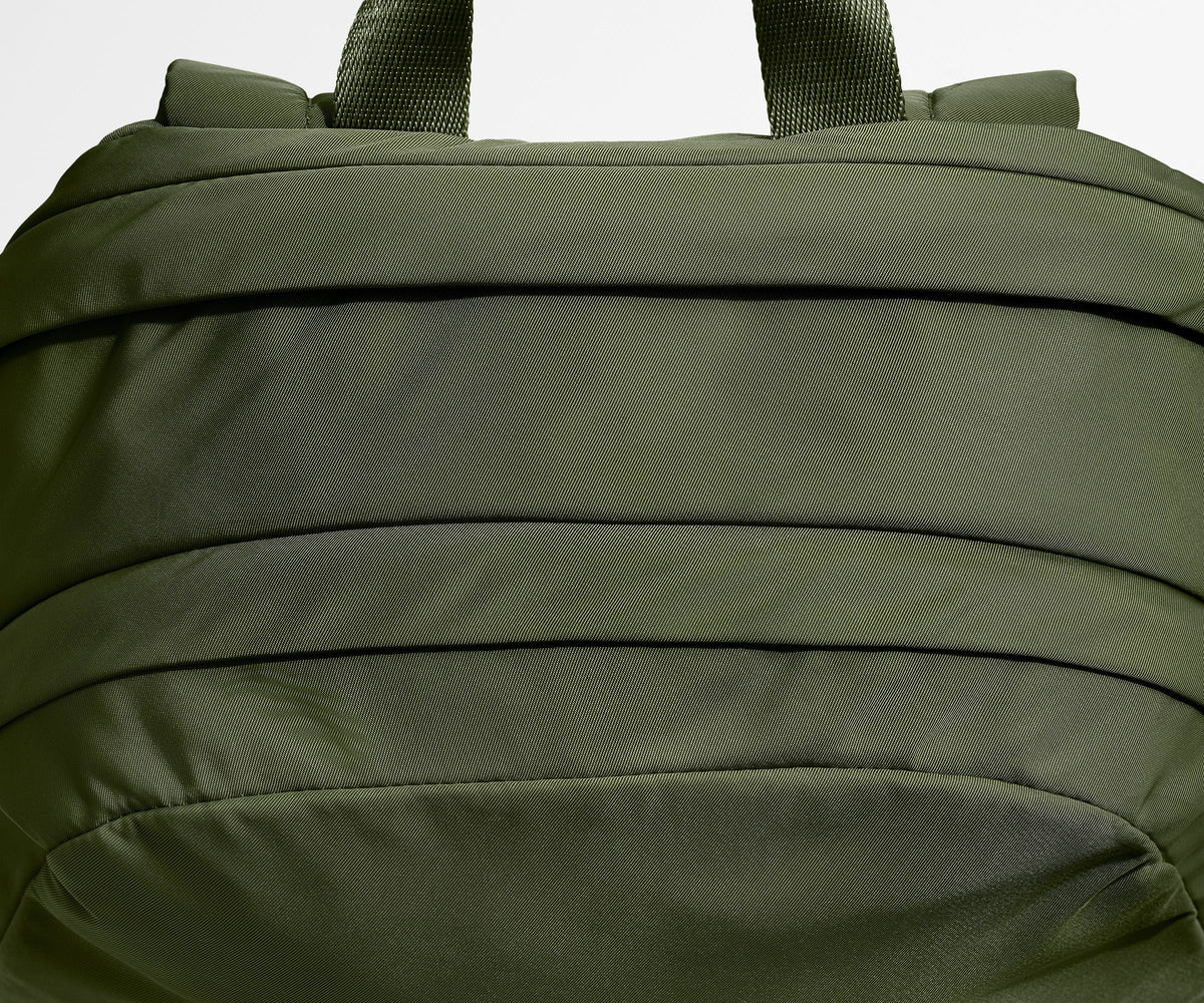 Away Large Featherlight Backpack in Olive Green