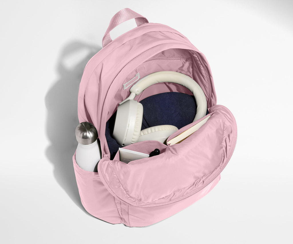 Away Large Featherlight Backpack in Glacial Pink