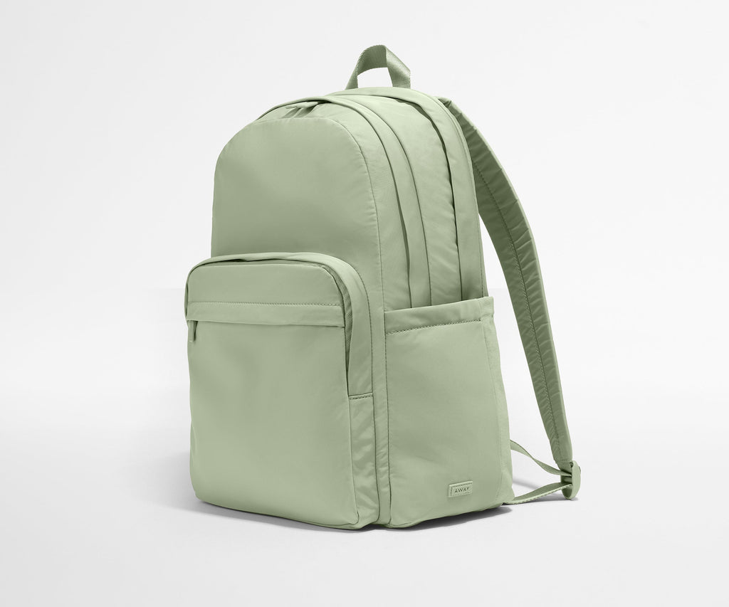 Away Large Featherlight Backpack in Sage Green