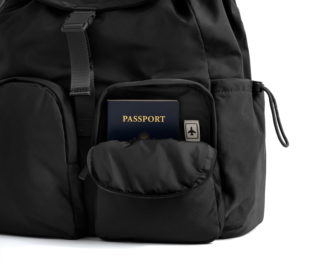 Away Featherlight Cargo Backpack in Jet Black