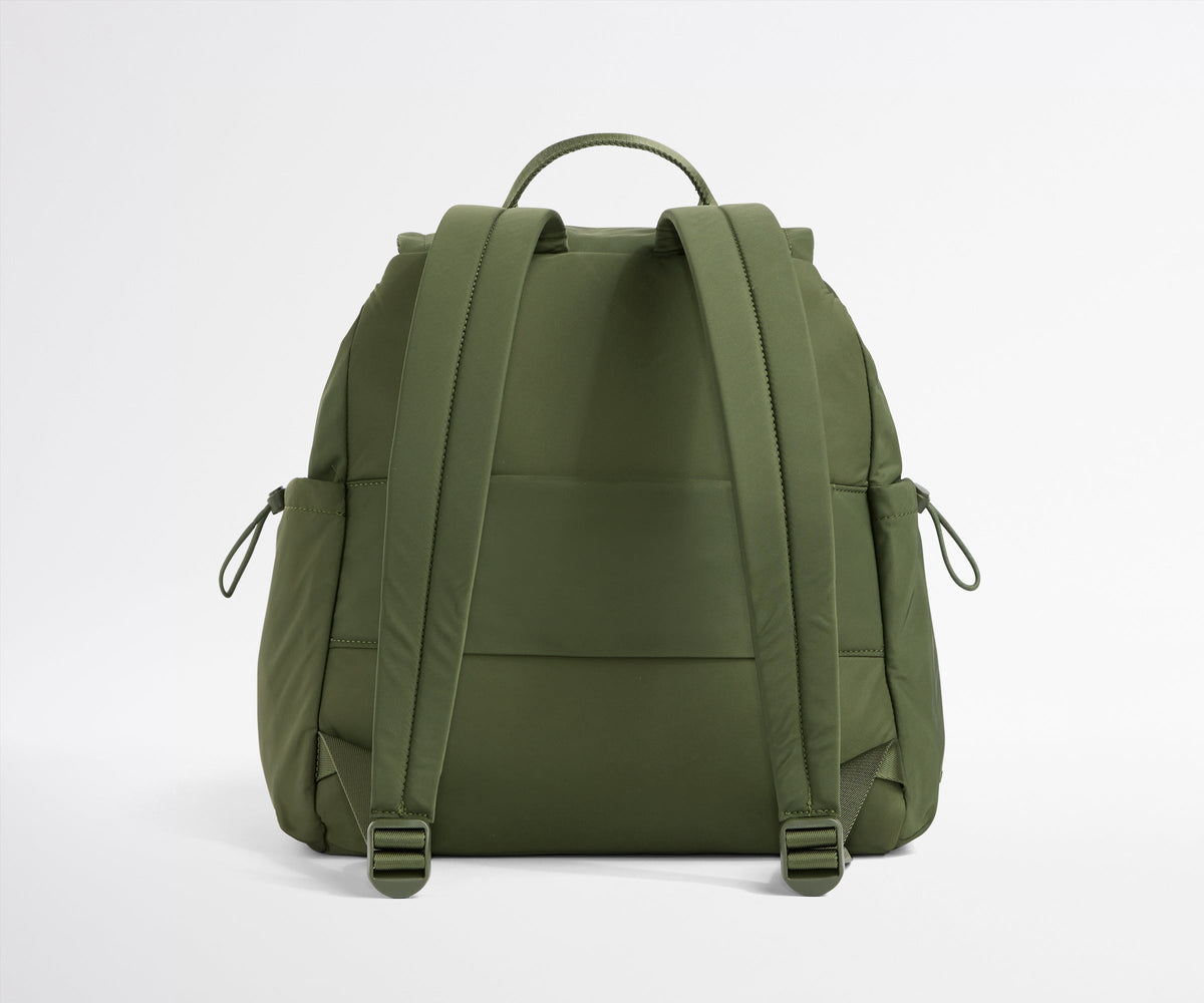 Away Featherlight Cargo Backpack in Olive Green