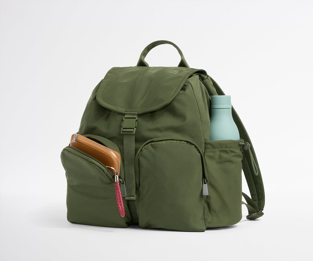 Away Featherlight Cargo Backpack in Olive Green