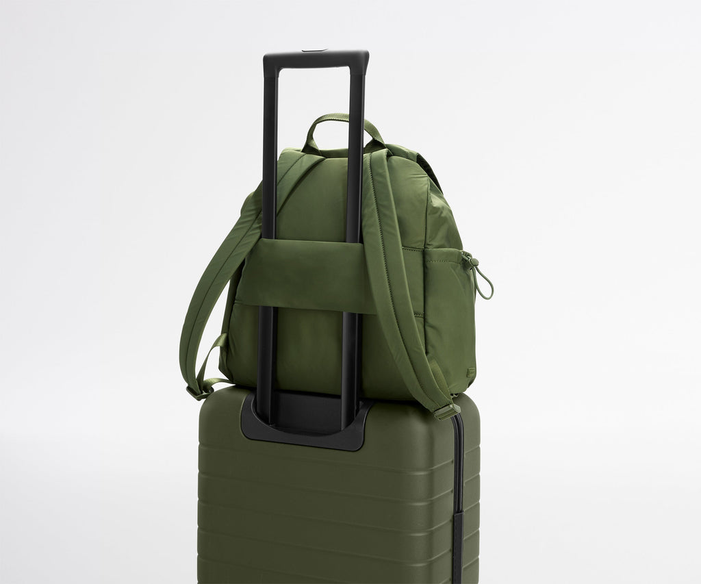 Away Featherlight Cargo Backpack in Olive Green