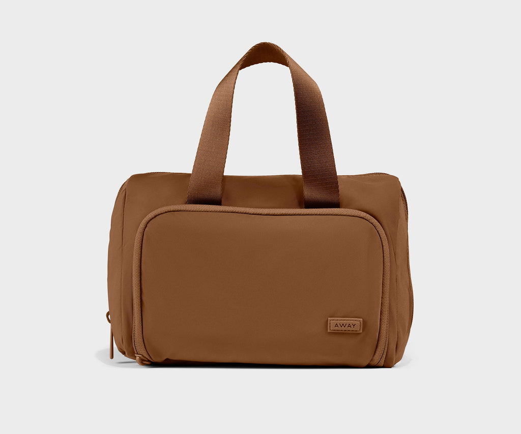 Away Featherlight Daily Cosmetic Case Toiletry Bag - Amaro Brown