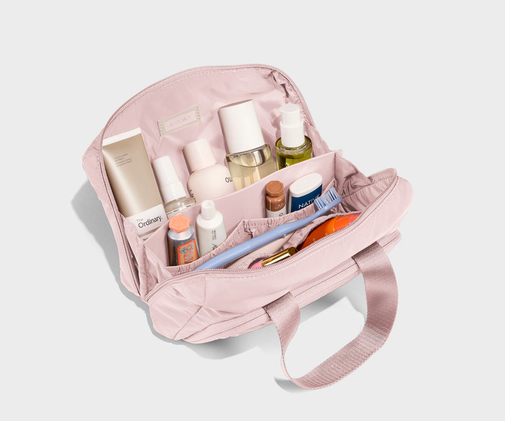 Away Featherlight Daily Cosmetic Case Toiletry Bag - Blush Pink