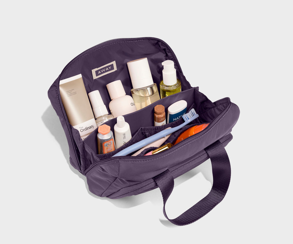 Away Featherlight Daily Cosmetic Case Toiletry Bag - Misty Purple