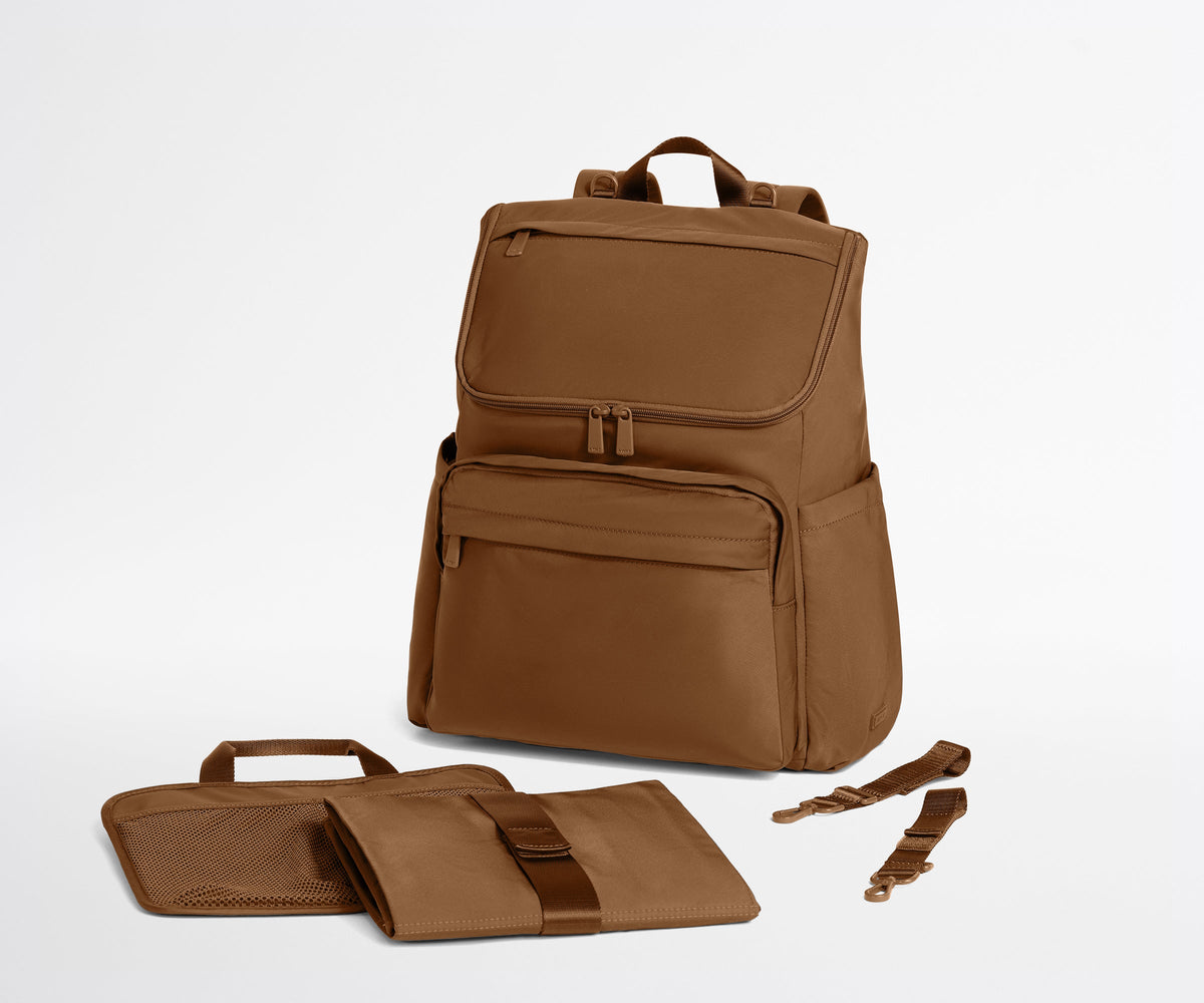 Away Featherlight Diaper Backpack Diaper Bag - Amaro Brown