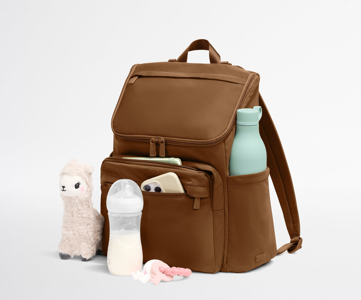 Away Featherlight Diaper Backpack Diaper Bag - Amaro Brown
