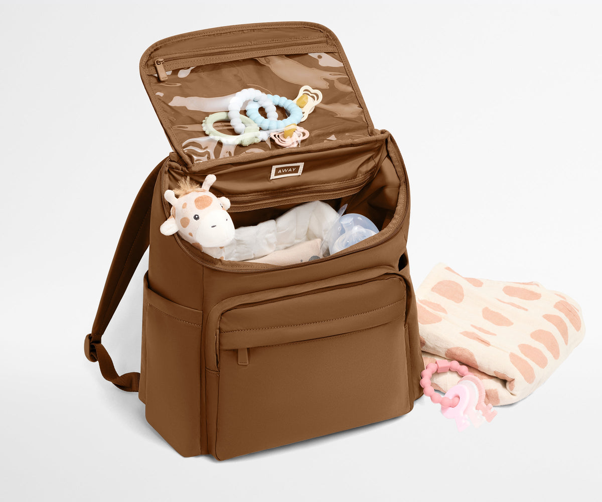 Away Featherlight Diaper Backpack Diaper Bag - Amaro Brown