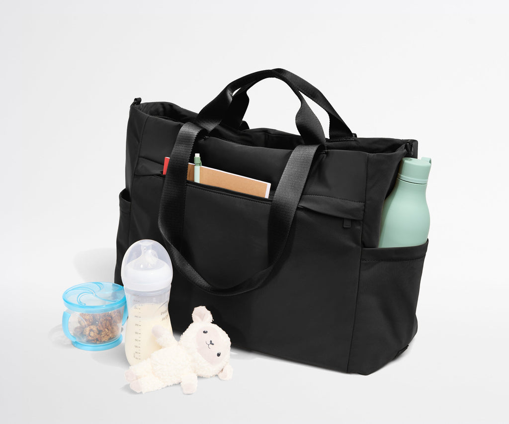 Away Featherlight Diaper Tote Diaper Bag - Jet Black