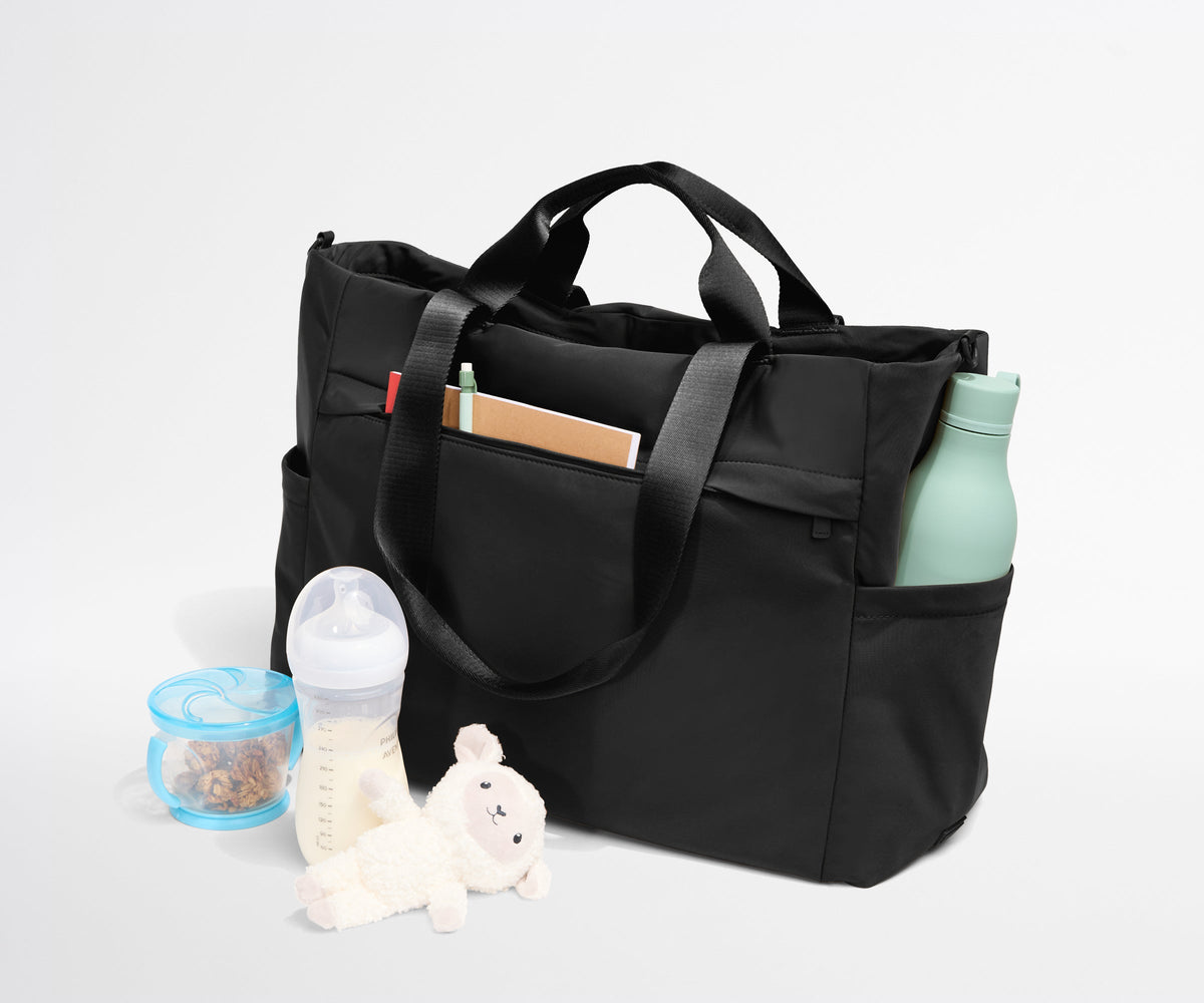 Away Featherlight Diaper Tote Diaper Bag - Jet Black