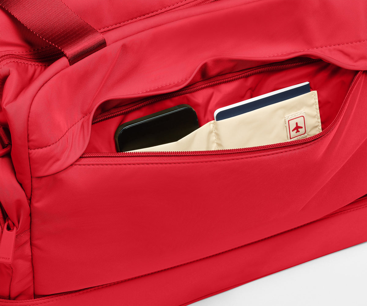 Away Featherlight Overnight Bag Crossbody Bag - Cherry Red