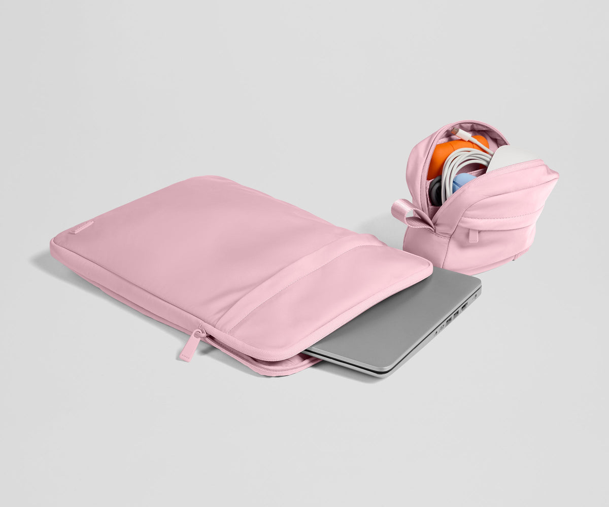 Away Featherlight Tech Set Backpack - Glacial Pink