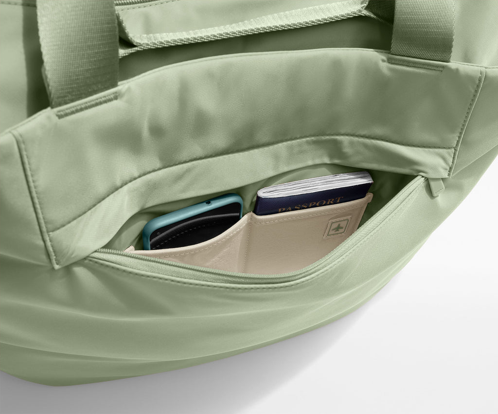 Away Large Featherlight Tote Tote Bag - Sage Green