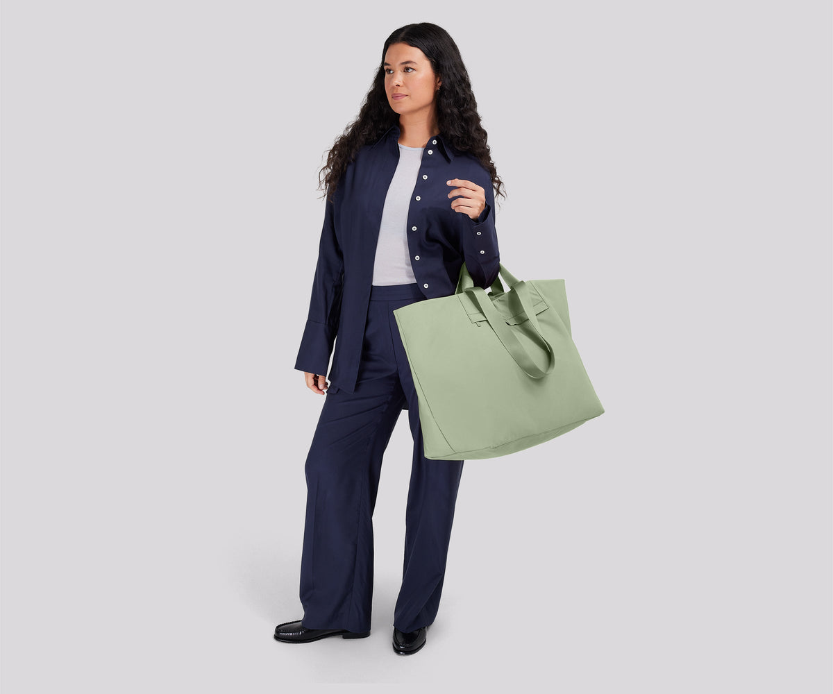 Away Large Featherlight Tote Tote Bag - Sage Green