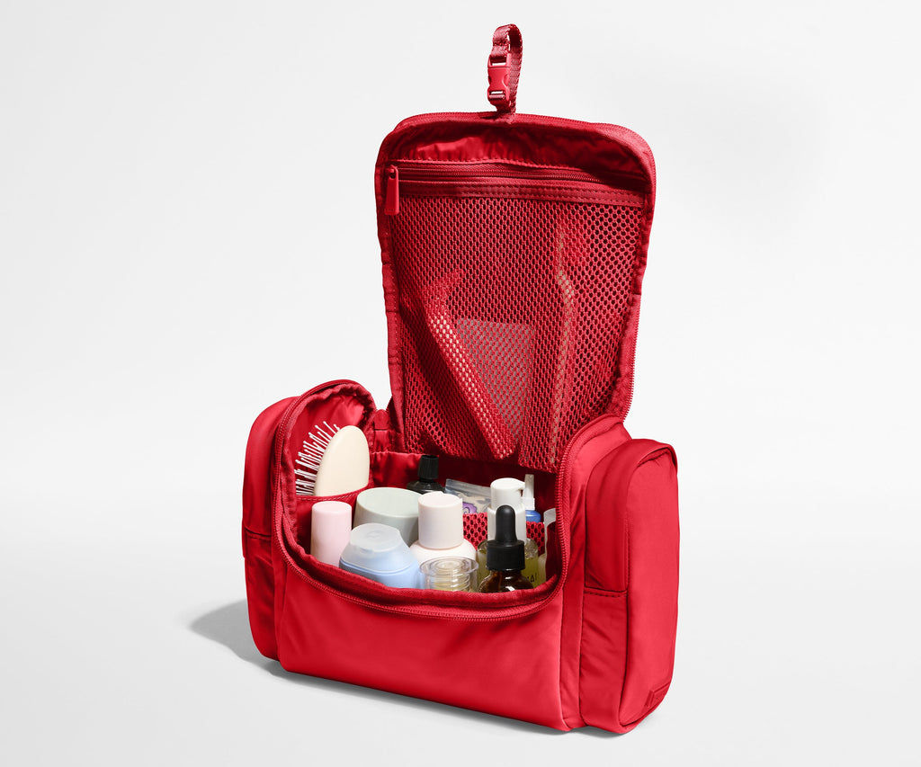 Away Featherlight Hanging Travel Vanity Travel Accessory - Cherry Red