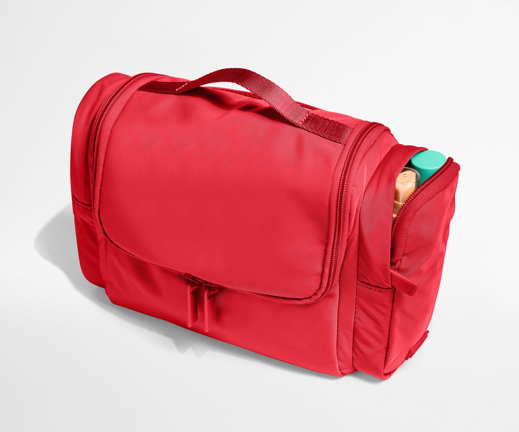 Away Featherlight Hanging Travel Vanity Travel Accessory - Cherry Red