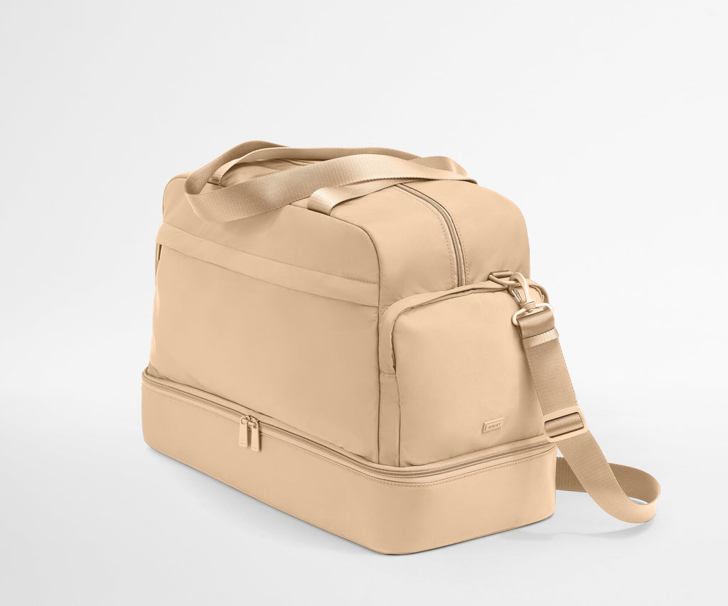 Away Featherlight Weekender Crossbody Bag - Camel Brown