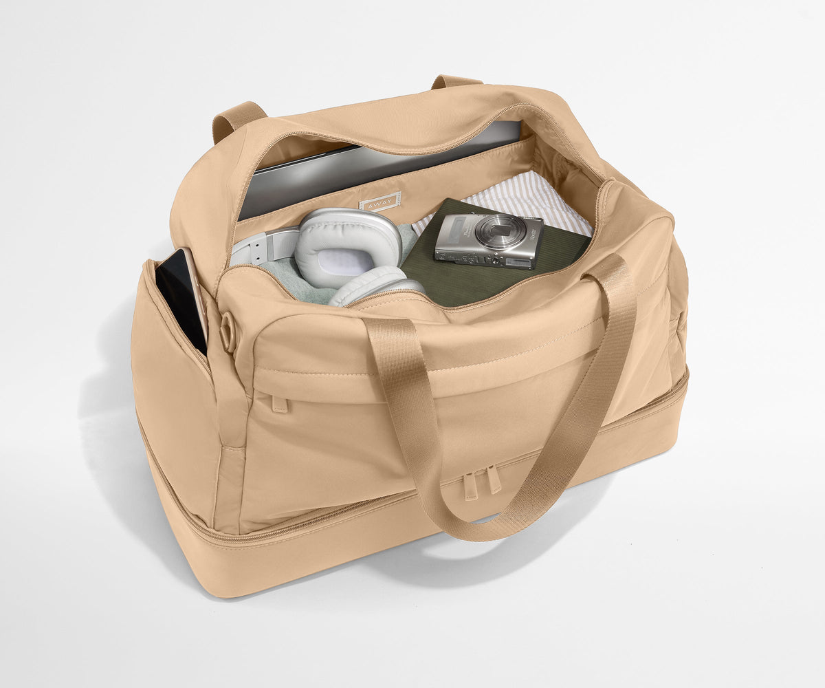 Away Featherlight Weekender Crossbody Bag - Camel Brown