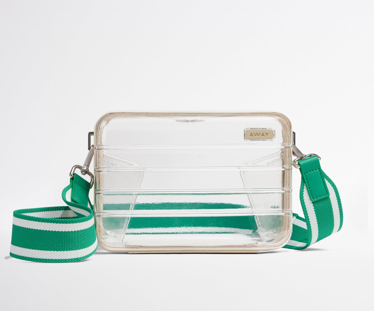 Away Crossbody Strap Crossbody Bag - Green Stripe