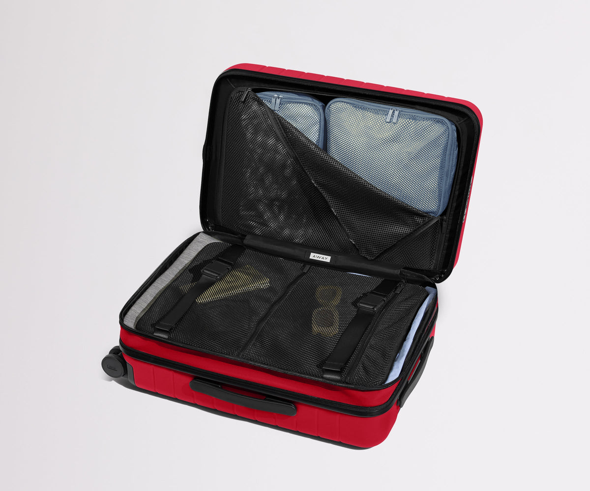Away The Carry-On Flex Suitcase - Cherry Red