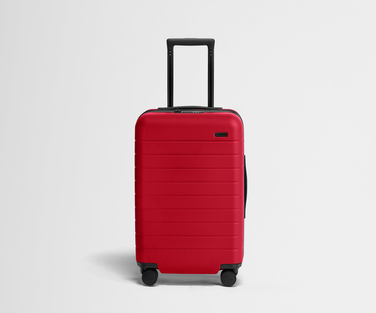 Away The Carry-On Flex Suitcase - Cherry Red