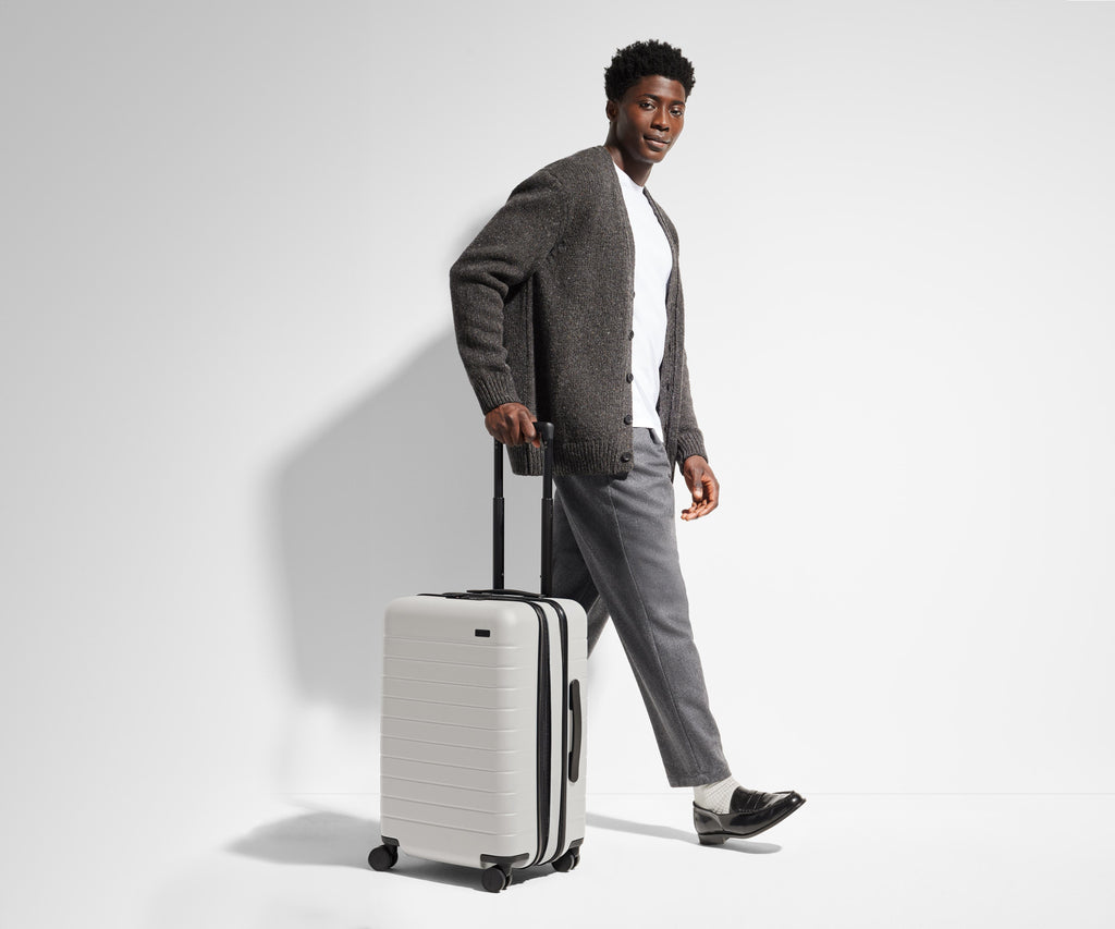 Away The Bigger Carry-On Flex Suitcase - Cloud Gray