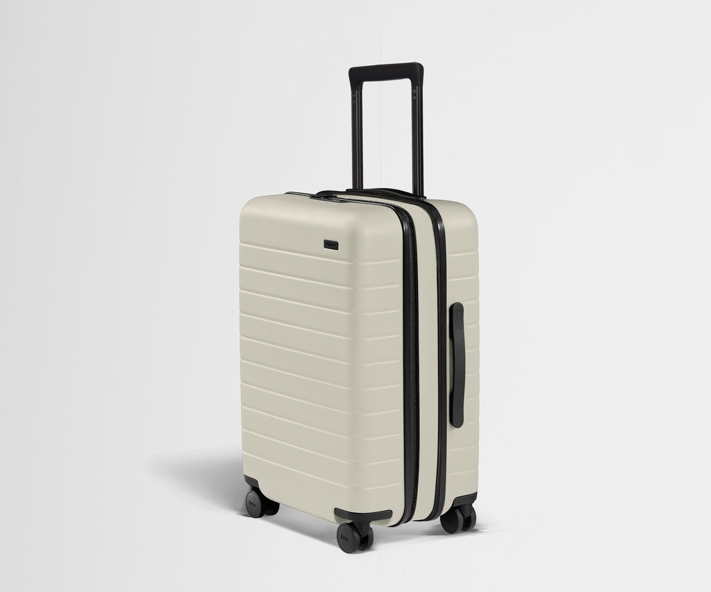 Away The Bigger Carry-On Flex Suitcase - Salt White