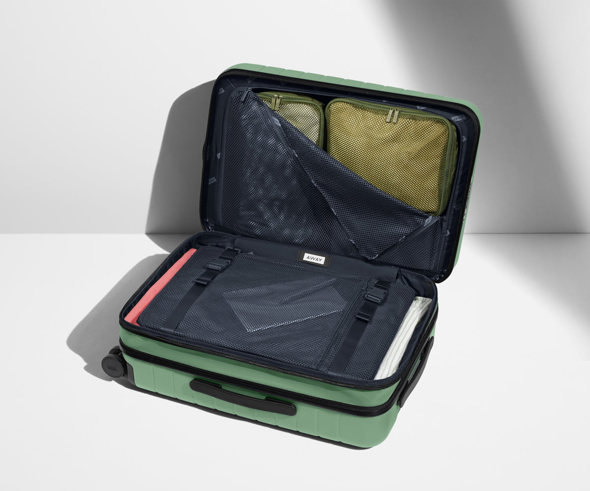 Away The Bigger Carry-On Flex Suitcase - Sea Green