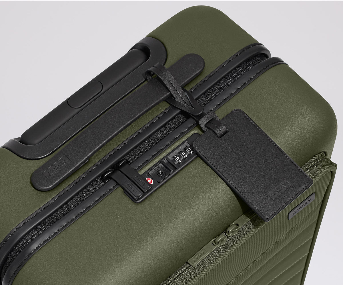 Away The Executive Carry-On Suitcase - Olive Green