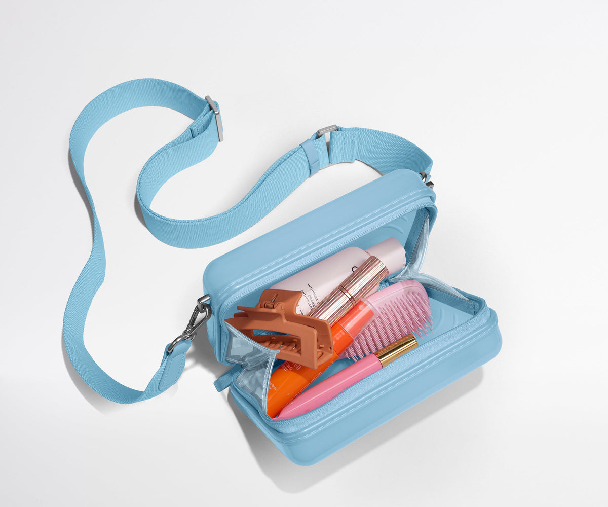 Away The Mini Crossbody Packing Cubes - Glazed Opal Blue