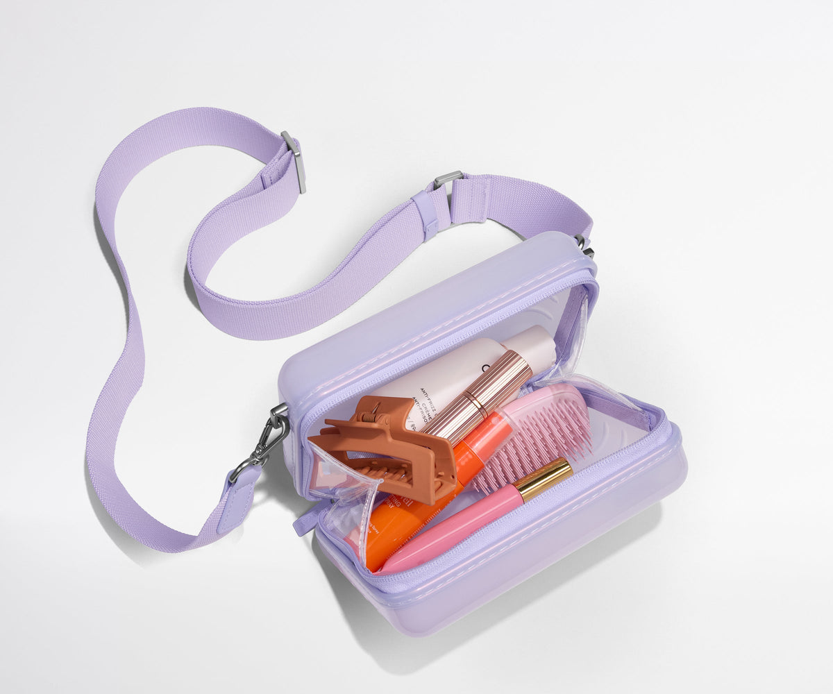 Away The Mini Crossbody Packing Cubes - Glazed Lavender Haze Purple