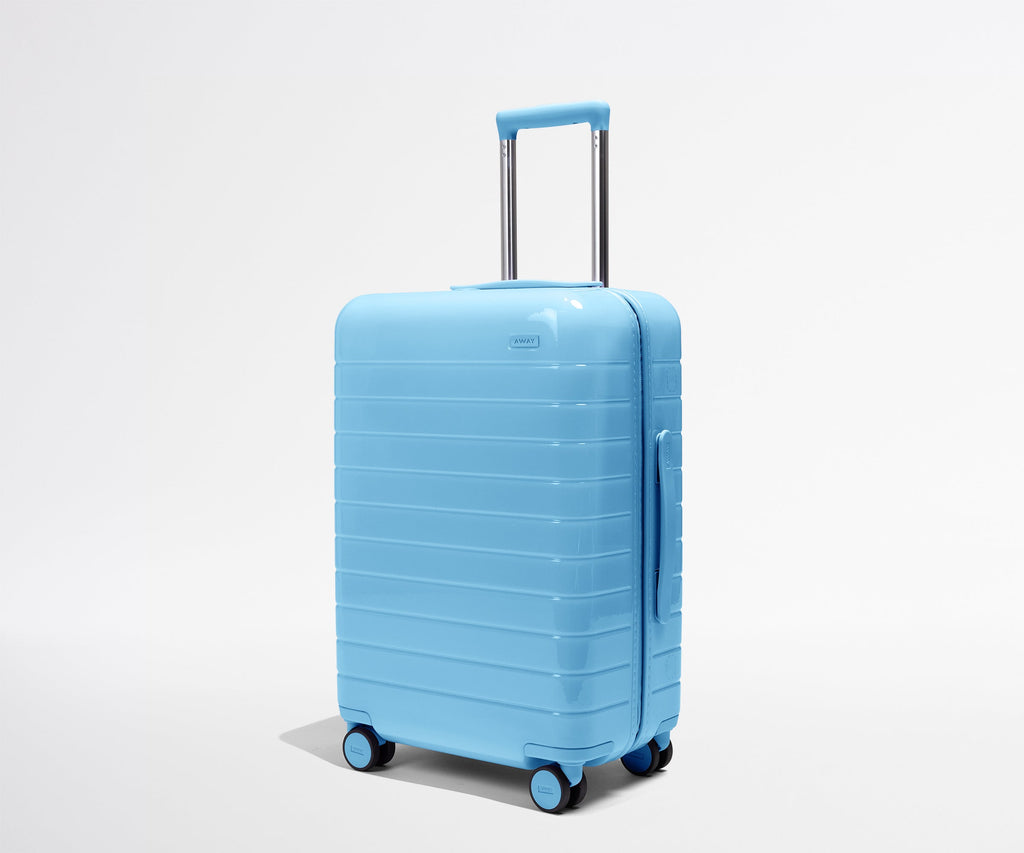 Away The Bigger Carry-On Suitcase - Glazed Opal Blue